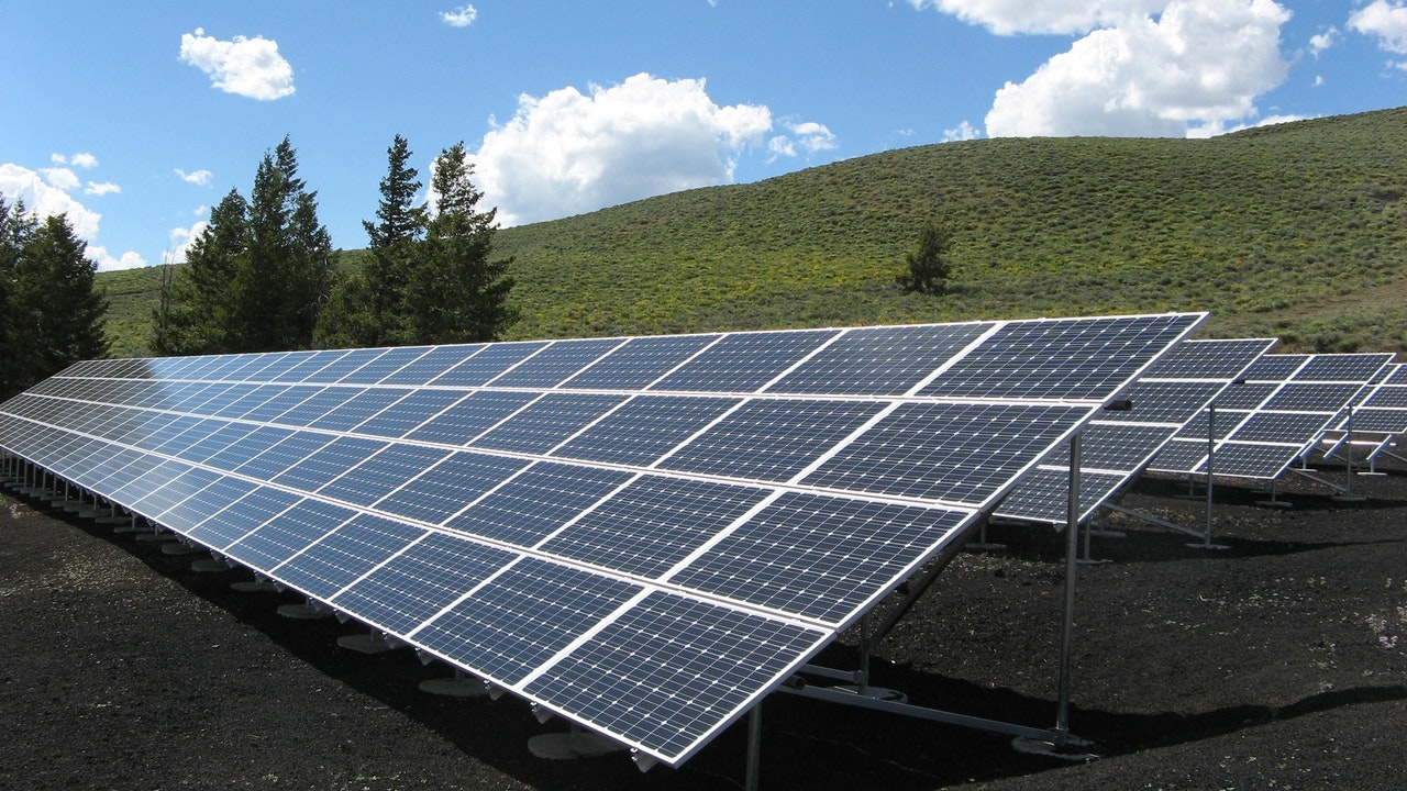 Gemiddelde opbrengst van zonnepanelen